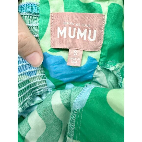 Show Me Your Mumu Spring Tiffany Floral Abstract Poppy Allegra Midi Dress S - Picture 4 of 5